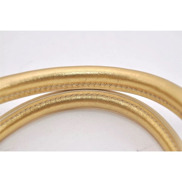 Authentic Louis Vuitton Suhali Lockit PM Hand Bag Gold M95433 - Picture 7 of 14